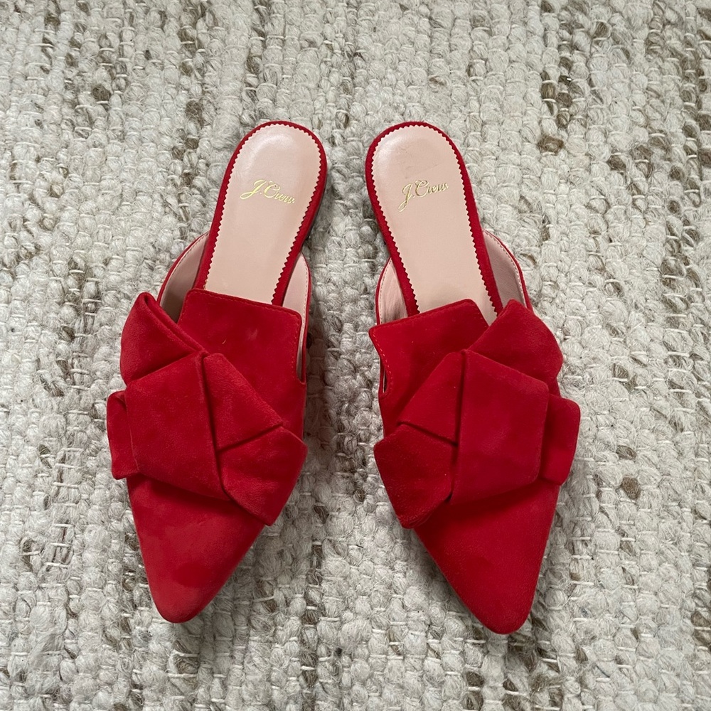 Red Pointed Mules!! ❤️ J.Crew. Size 8.5.